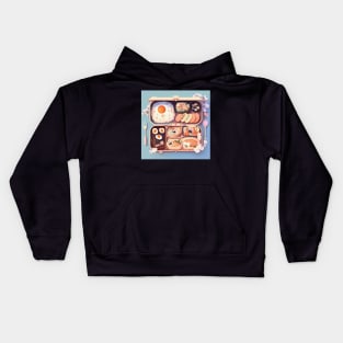 Bento box art Kids Hoodie